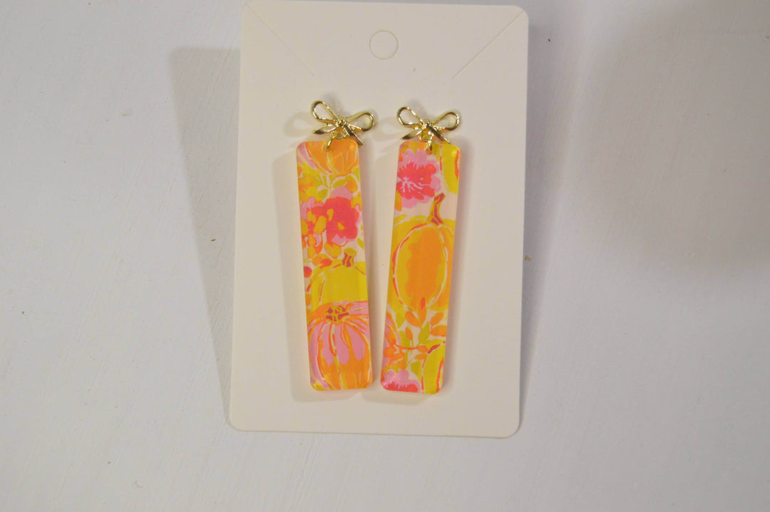 Pumpkin Patch Glam Earrings