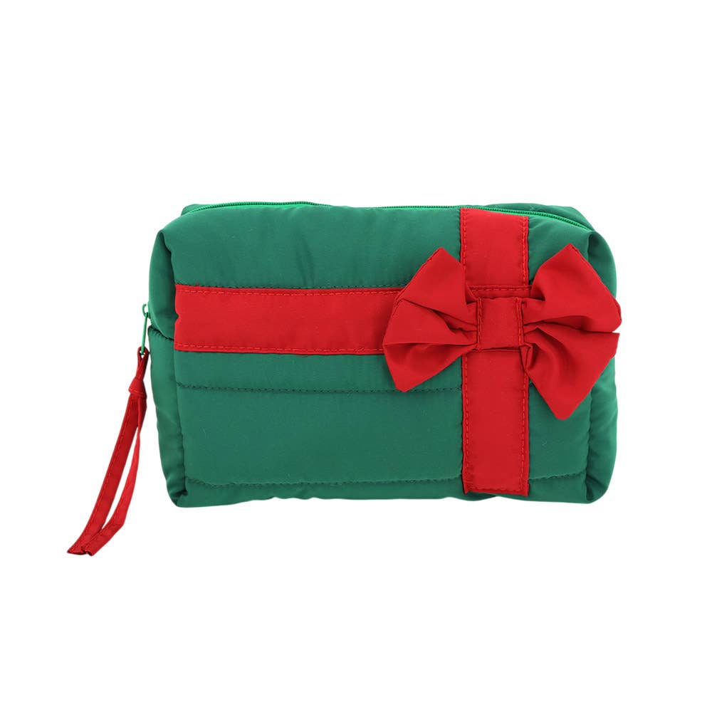 Wrapped With Love Quilted Cosmetic Bag
