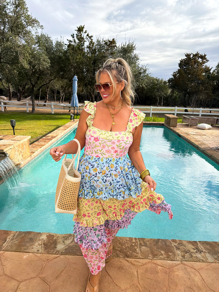 *PREORDER* Floral Rainbow Swim Set - Reg & Curvy