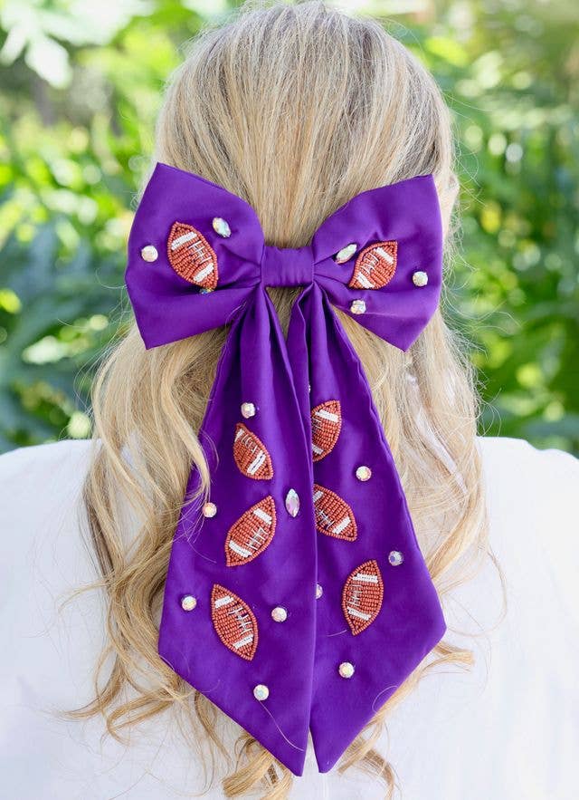 The Purple Playmaker Game Day Bow