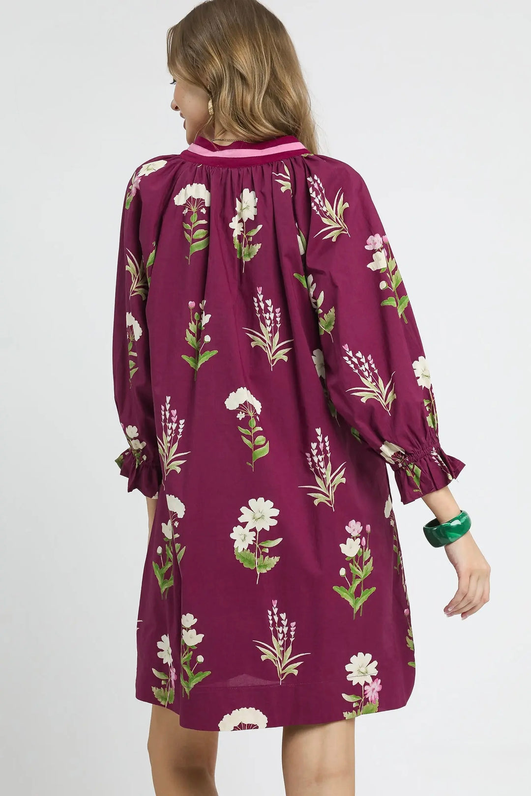 Plum Meadow Embroidered Dress - Reg & Curvy