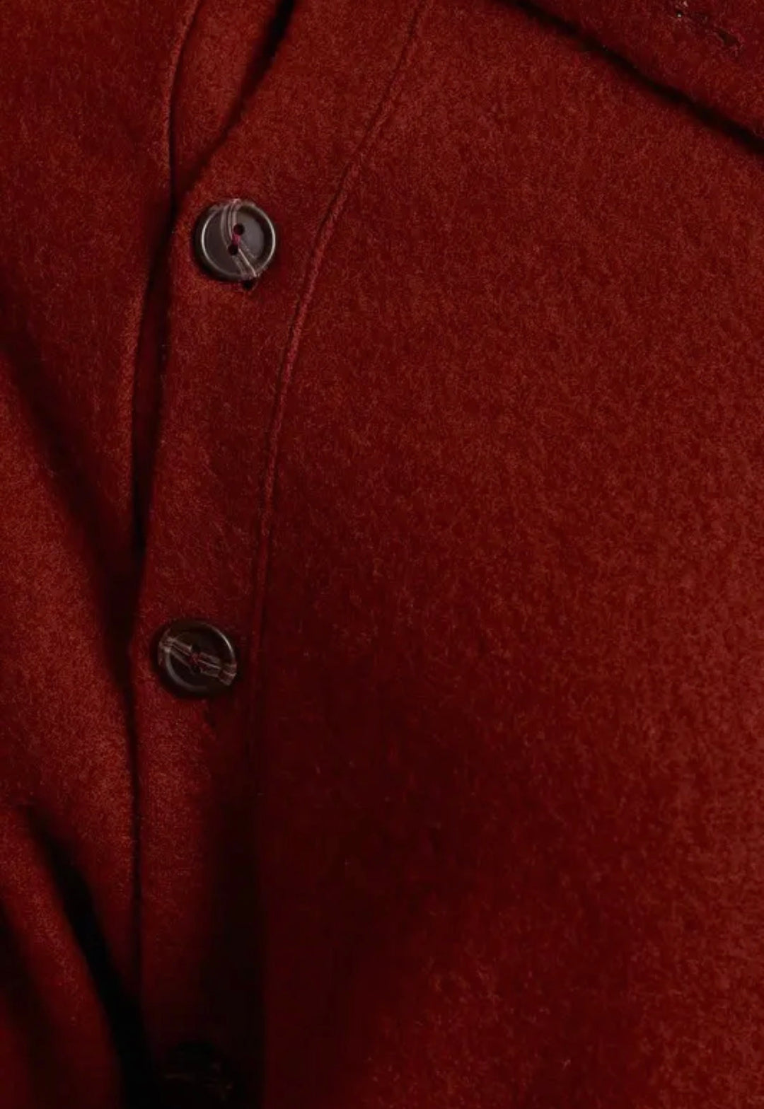 Long Sleeve Button Placket on the Shoulder Top