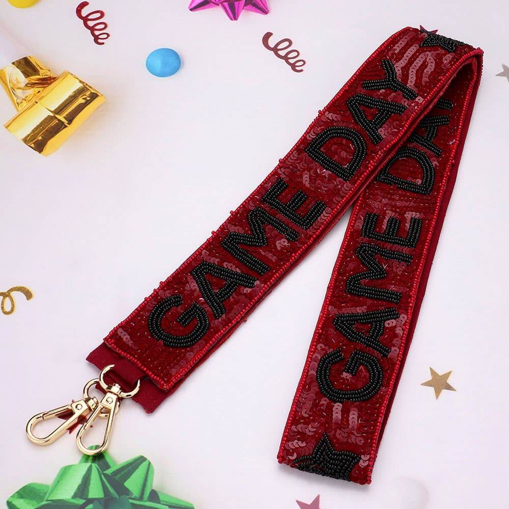 Game Day Beaded Purse Strap - Multiple Colors