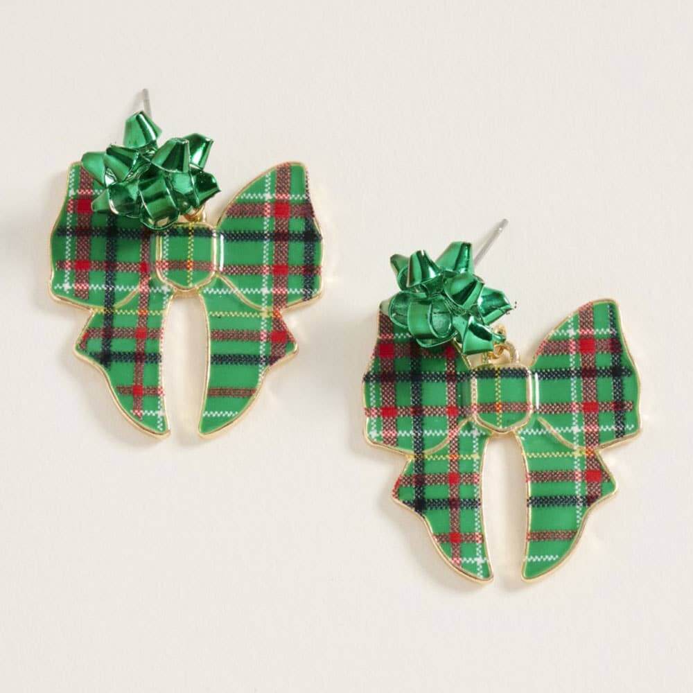Holiday Bow Earrings - 3 Options