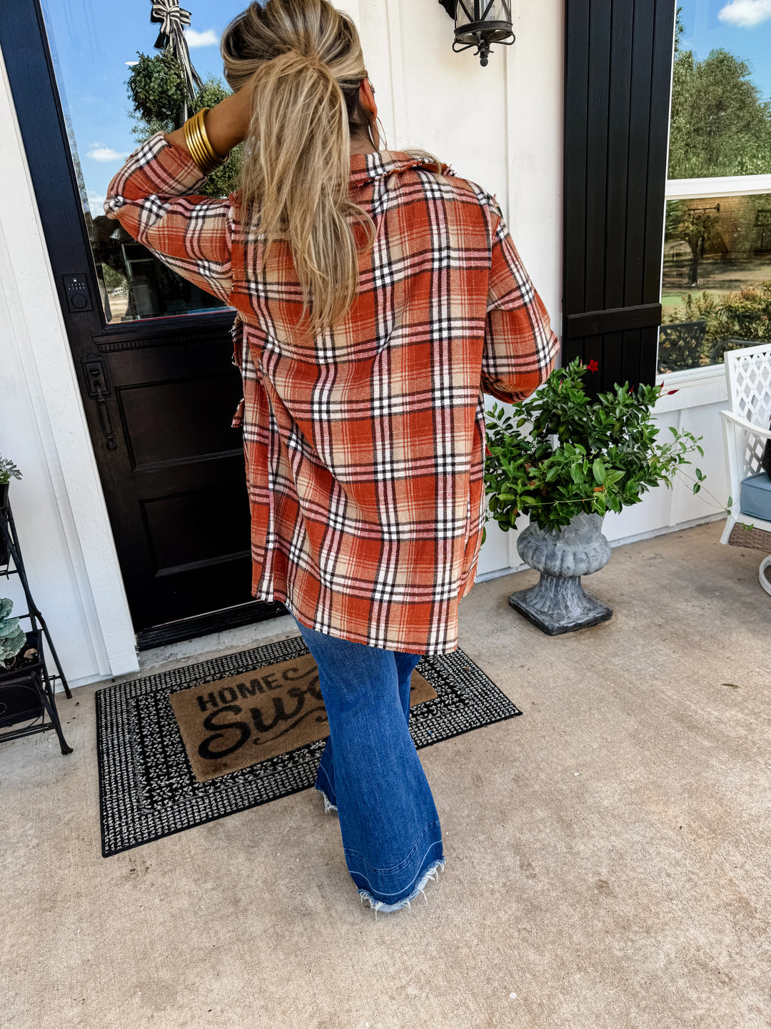 Casual Fall Plaid Blazer in 2 Colors - Reg & Curvy