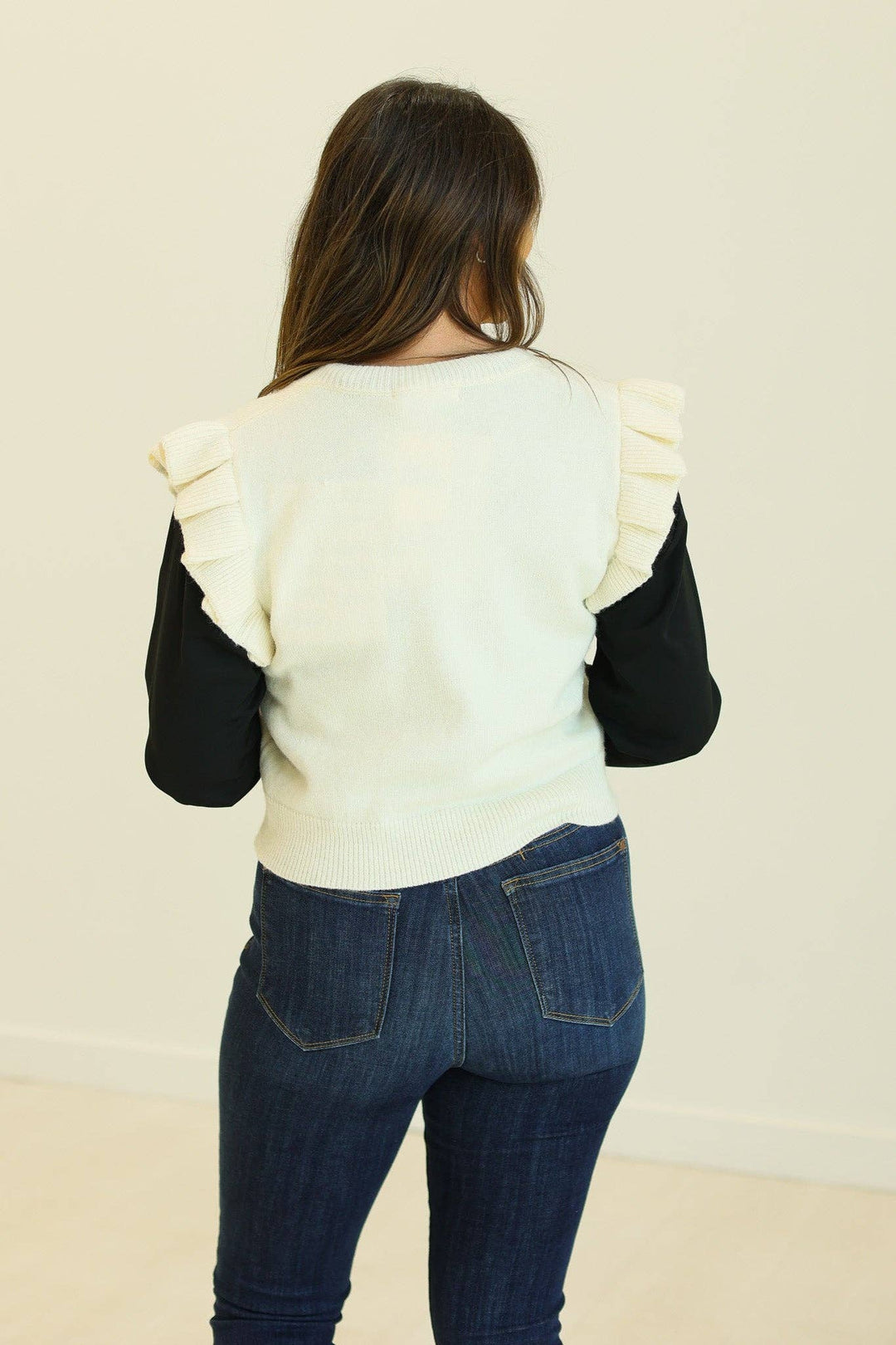 The Ruffle & Ready Sweater Vest - Reg & Curvy