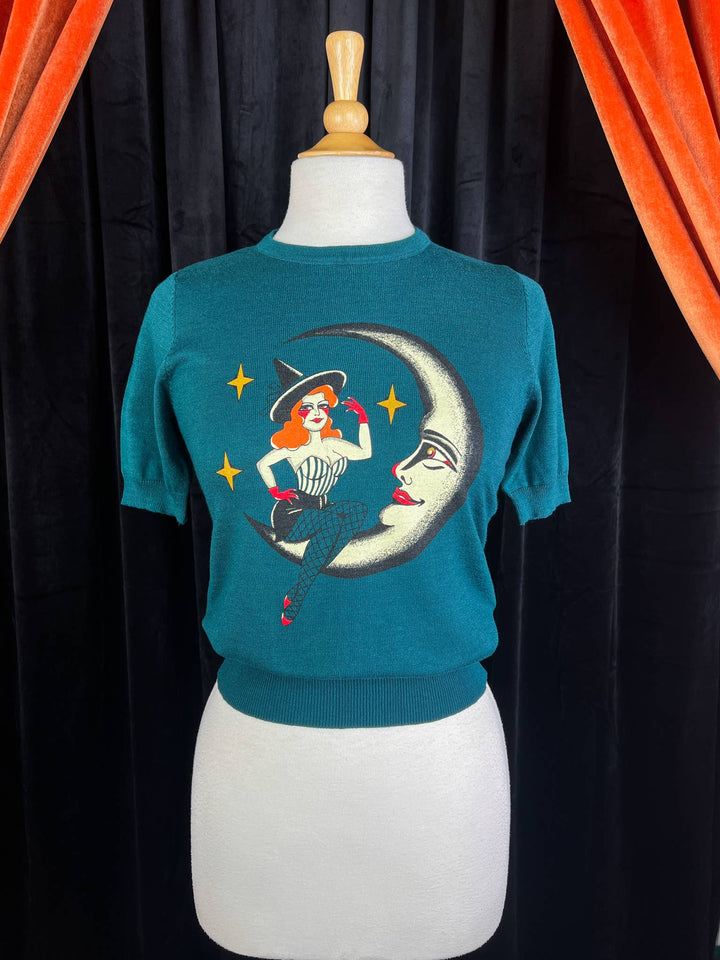 *PREORDER* Moonlit Witch Retro Sweater - Reg & Curvy