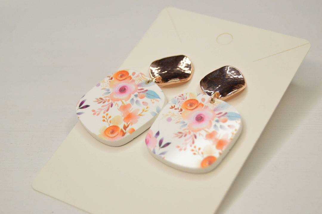 Autumn Bloom Acrylic Earrings