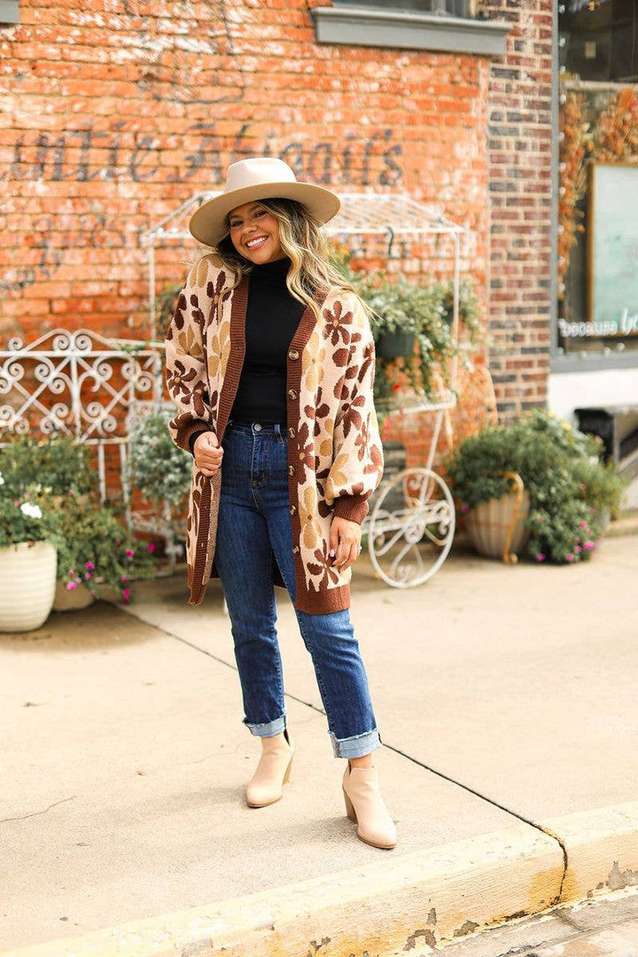 Autumn Bloom Cardigan - Reg & Curvy