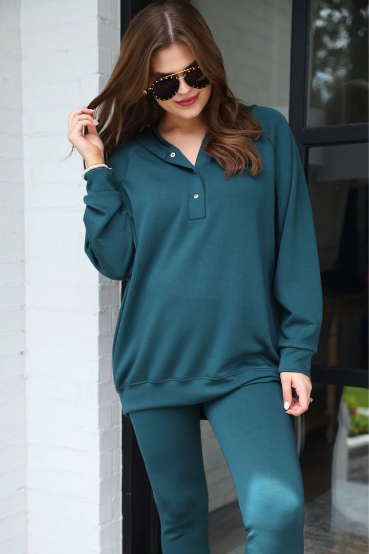 Teal Me More Lounge Set - Reg & Curvy