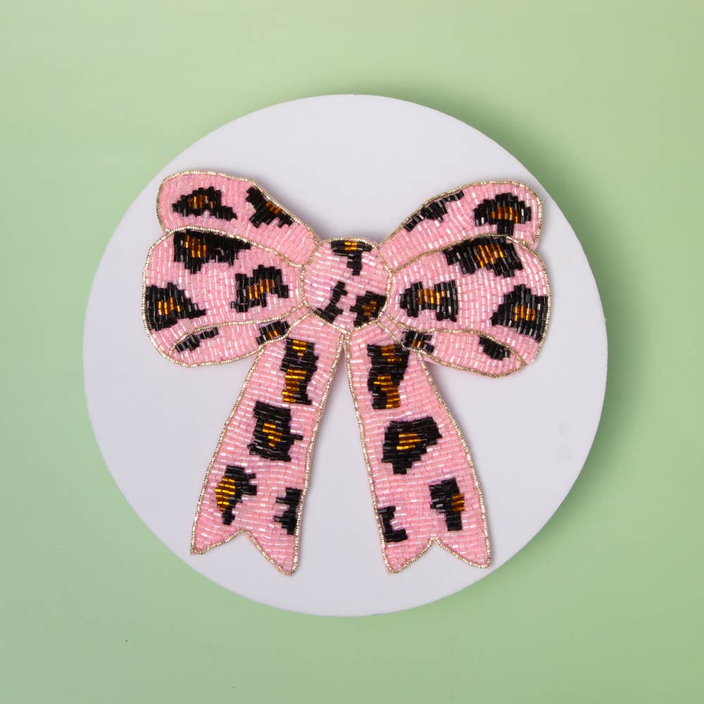 The Wild at Heart Beaded Bow Clip