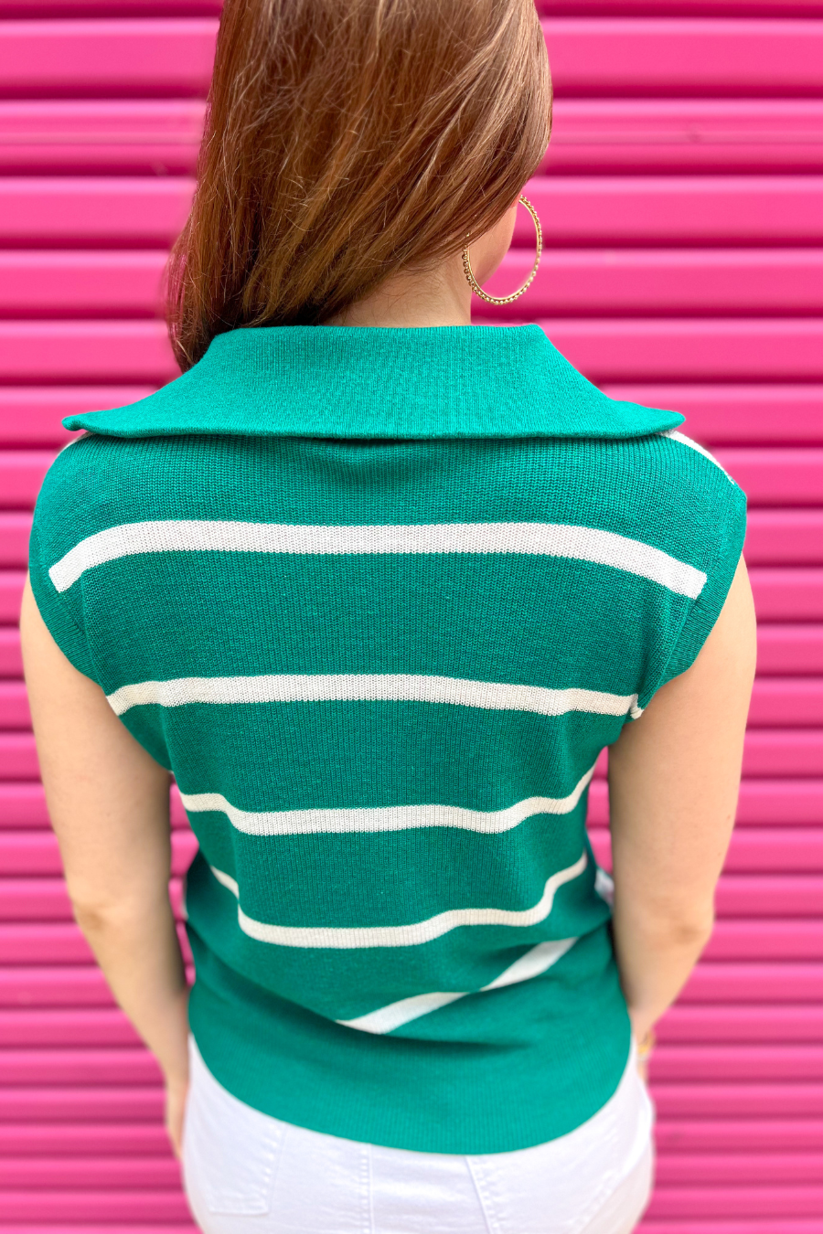 Game, Set, Chic Quarter Zip Vest - Reg & Curvy