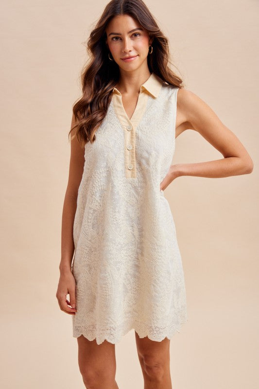 *PREORDER*  Champagne Garden Lace Dress  - Reg & Curvy