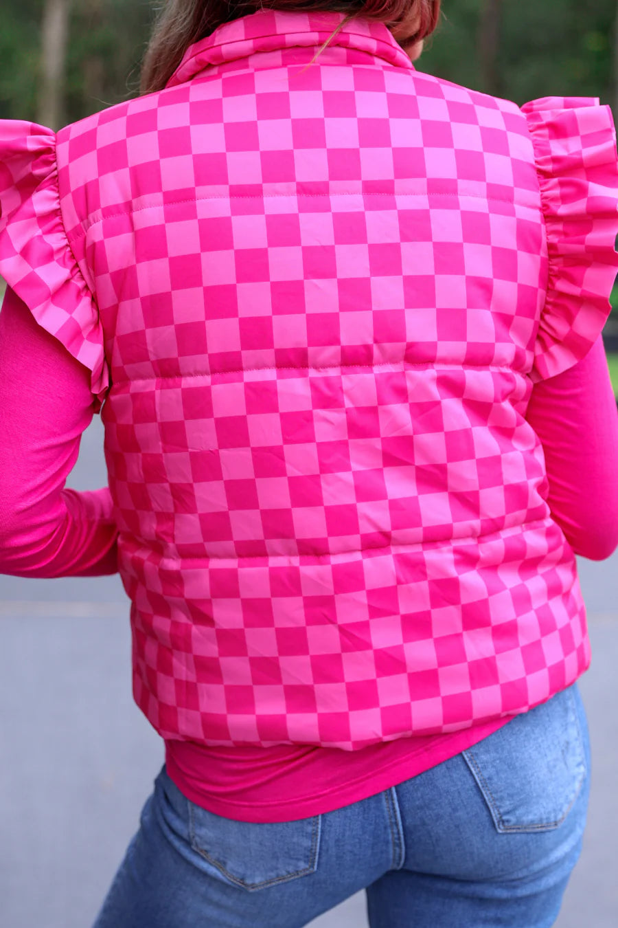 Pink Pop Ruffle Vest - Reg & Curvy