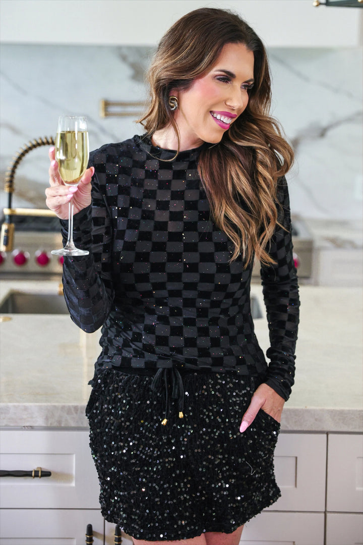 *PREORDER* Midnight Spark Top - Reg & Curvy