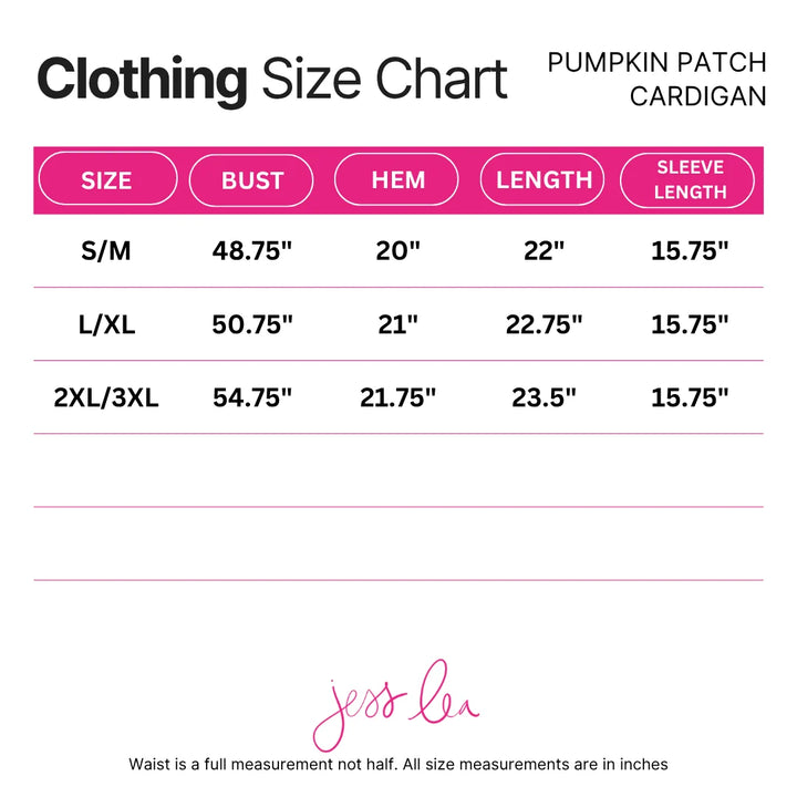 *PREORDER* Pumpkin Charm Cardigan - Reg & Curvy