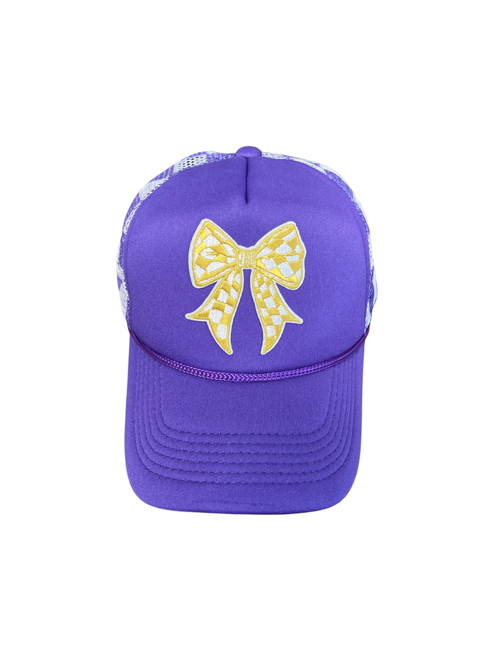 Checker Bow Game Day Hat