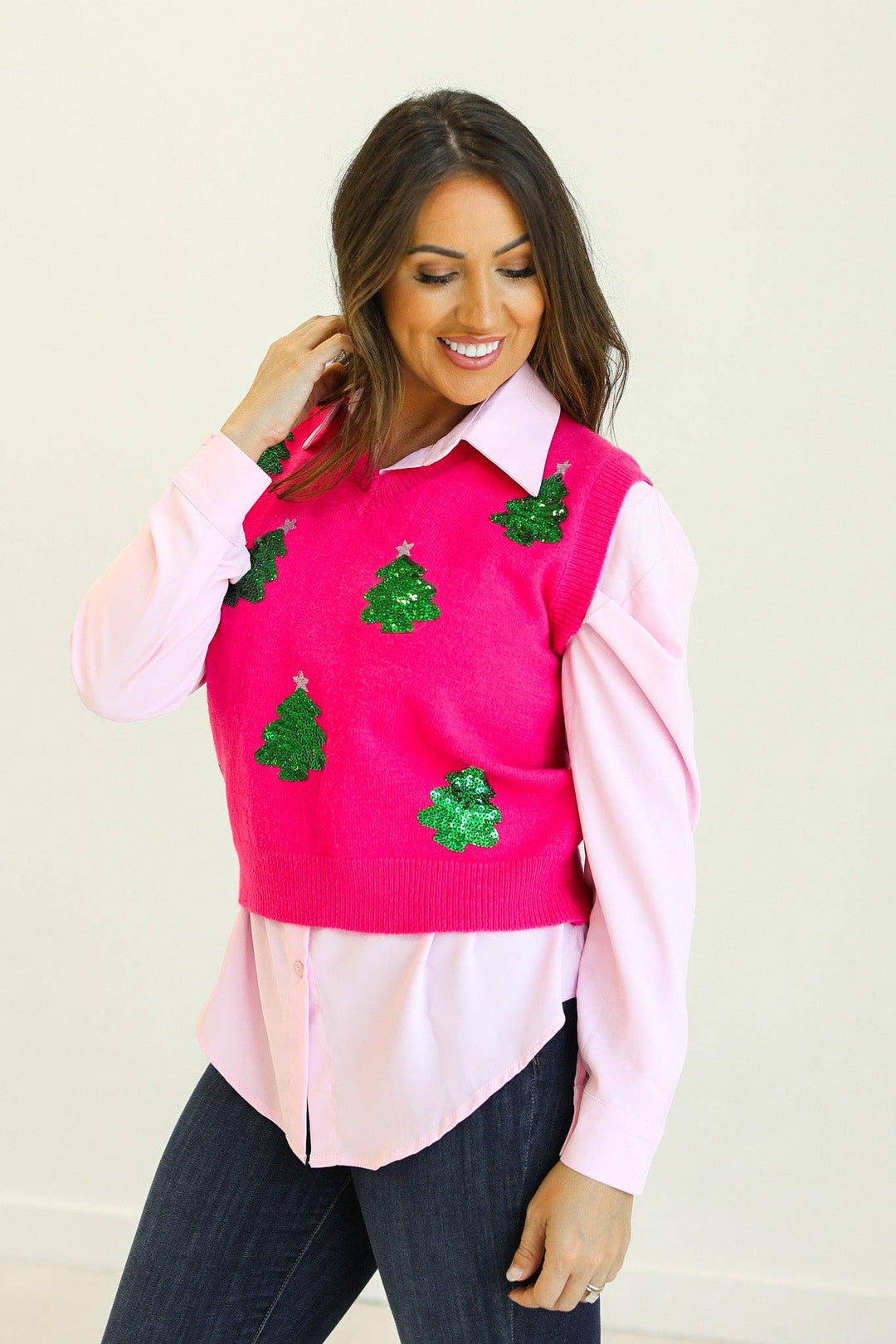 Merry & Bright Sweater Vest - Reg & Curvy