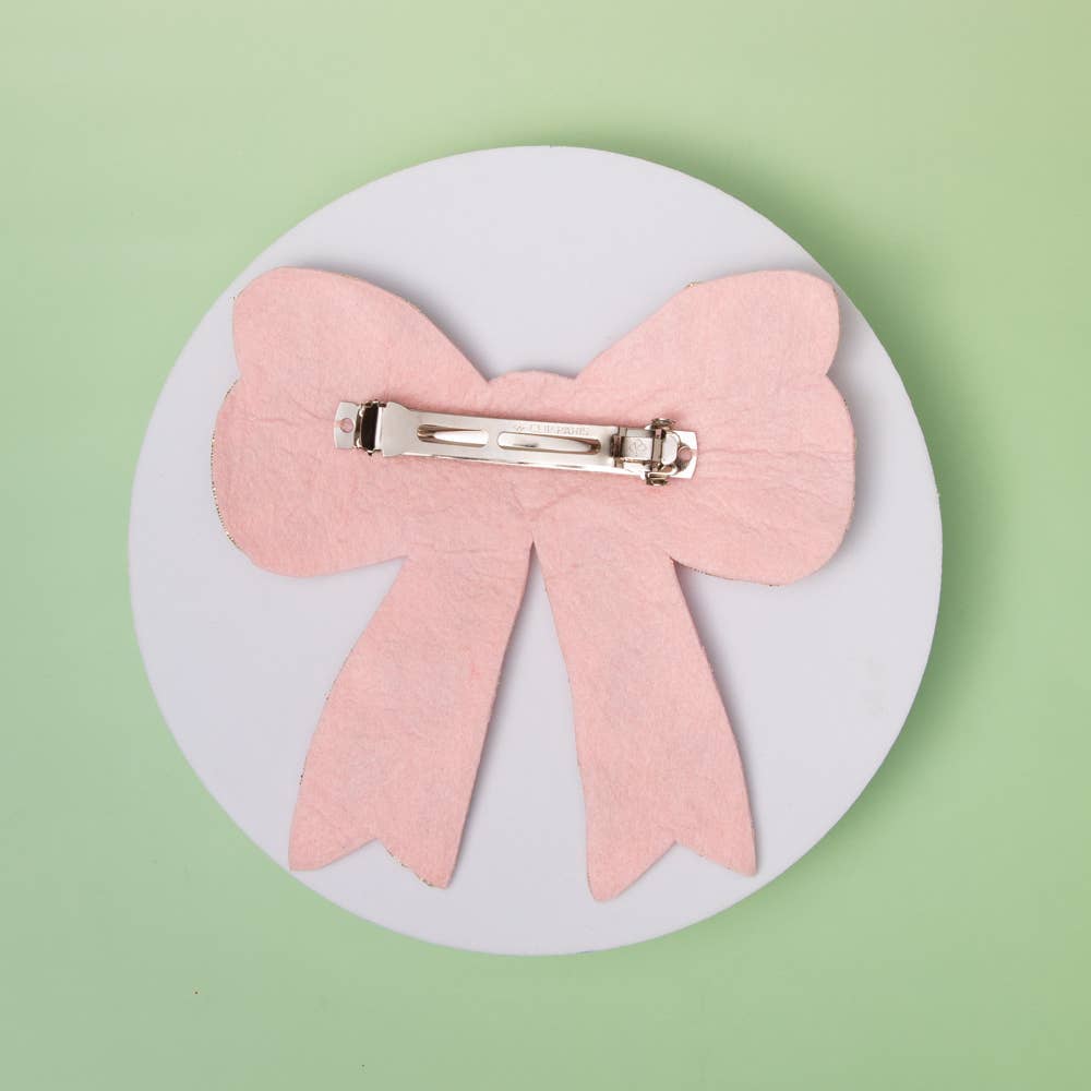 The Wild at Heart Beaded Bow Clip