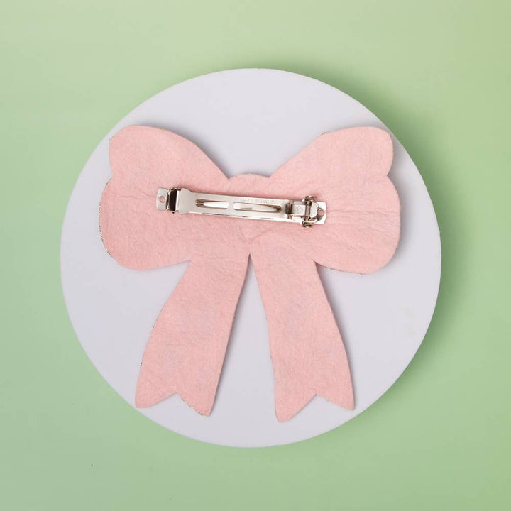 The Wild at Heart Beaded Bow Clip