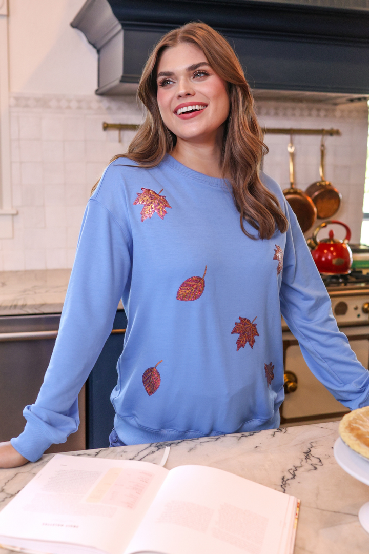 Autumn Spark Sequin Pullover - Reg & Curvy