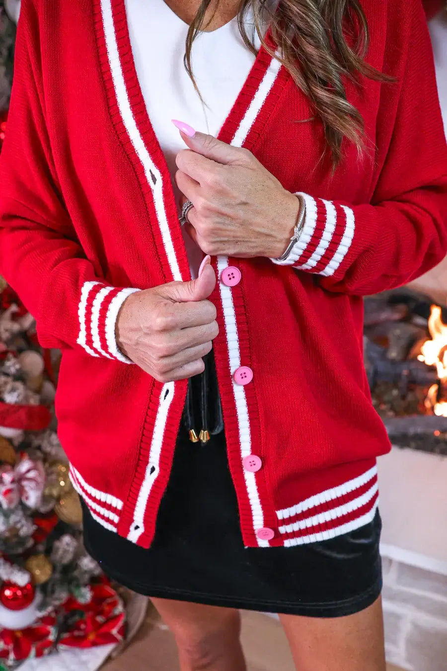 Candy Cane Cardigan - Reg & Curvy