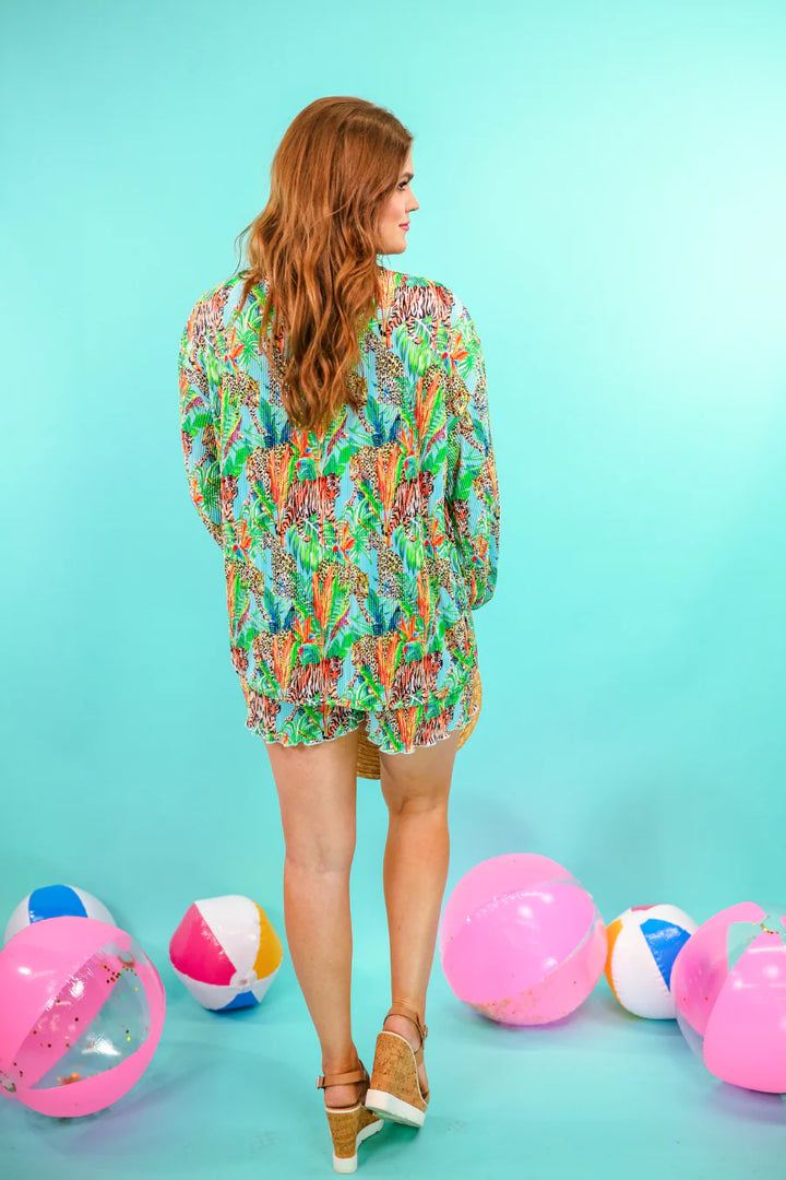 Wild Tropics Pleated Set - Reg & Curvy