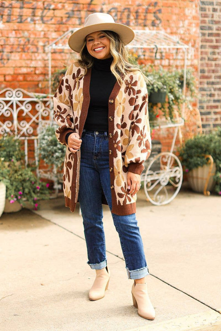 Autumn Bloom Cardigan - Reg & Curvy