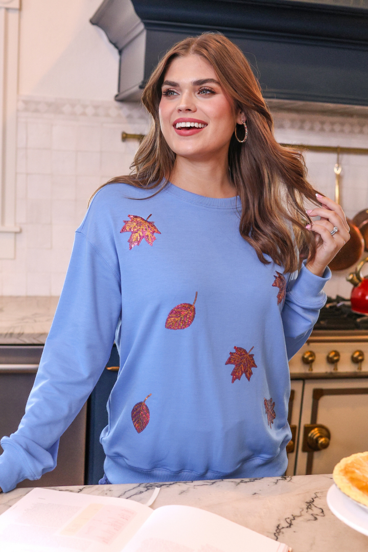 Autumn Spark Sequin Pullover - Reg & Curvy