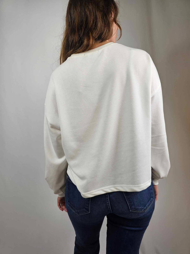 The Jingle Jive Sequin Crop Tee - Curvy