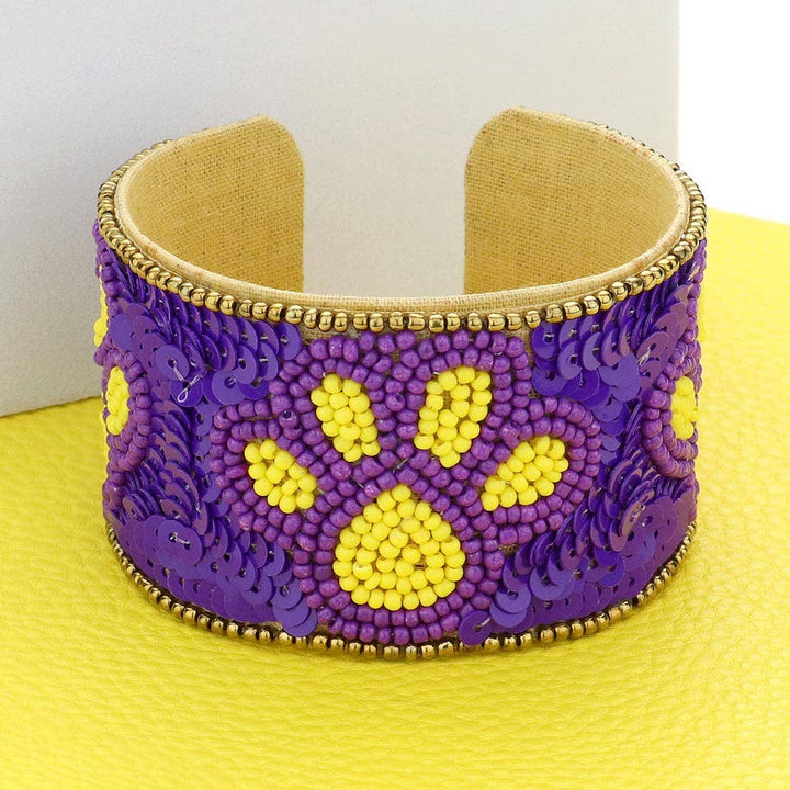 Game Day Sequin Paw Bracelets