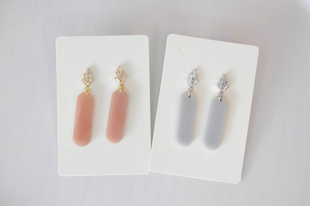 Blush Glow Drop Earrings