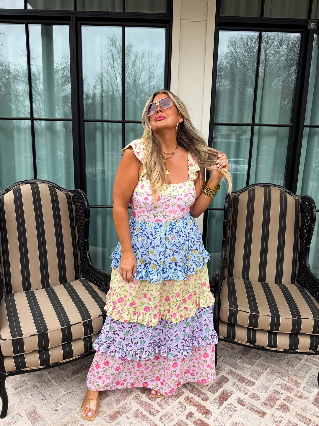 *PREORDER* Floral Rainbow Swim Set - Reg & Curvy