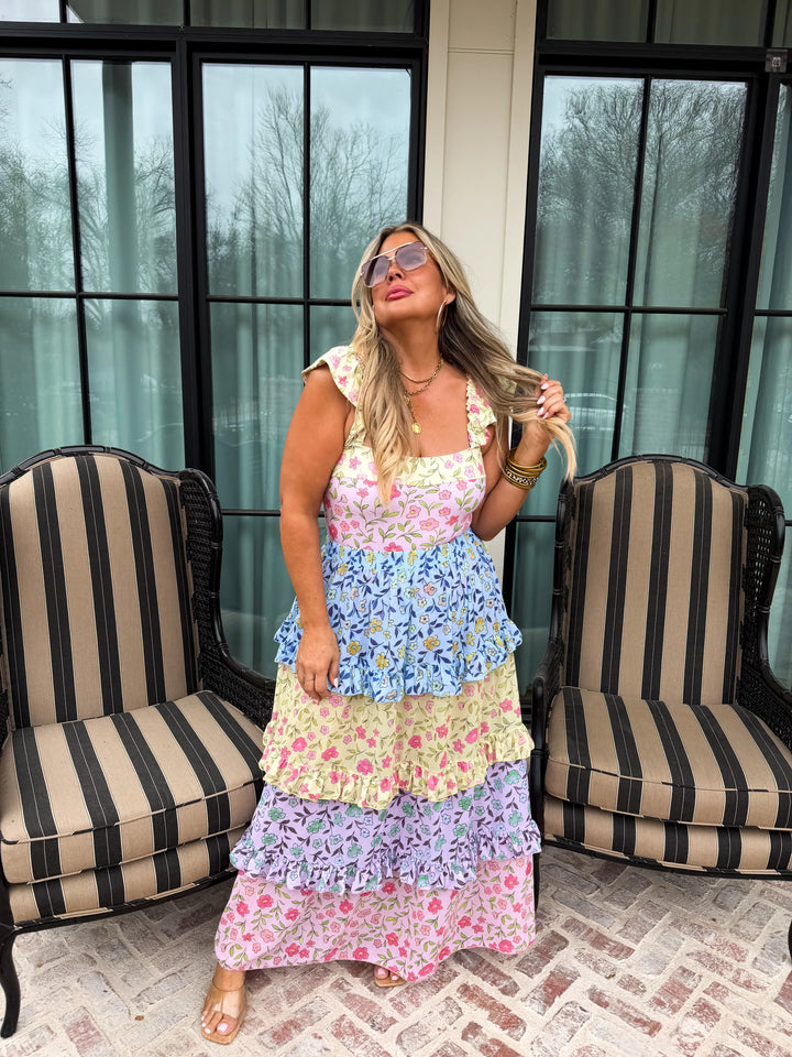 *PREORDER* Floral Rainbow Swim Set - Reg & Curvy