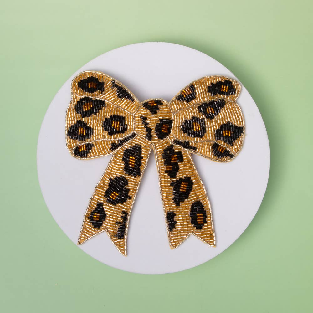 The Wild at Heart Beaded Bow Clip