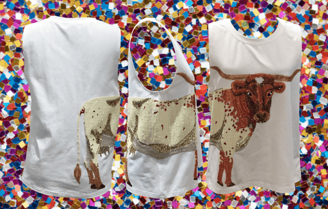 Longhorn Sequin Wrap Tank - Reg & Curvy