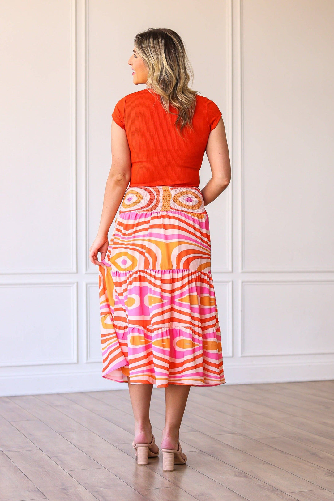 The Retro Revival Midi Skirt - Reg & Curvy
