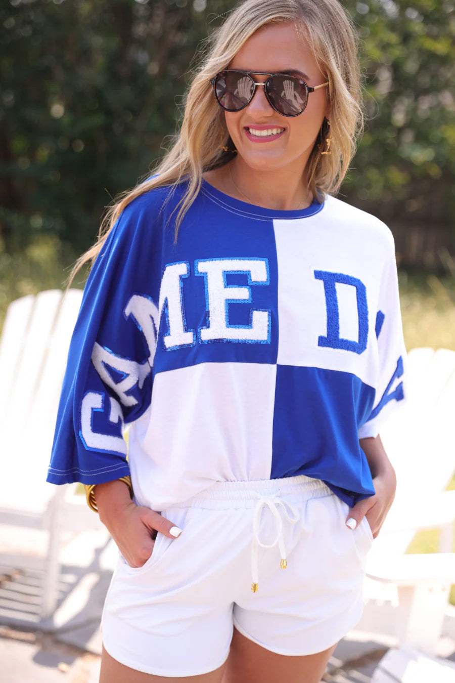 Blue Game Day Top - Reg & Curvy