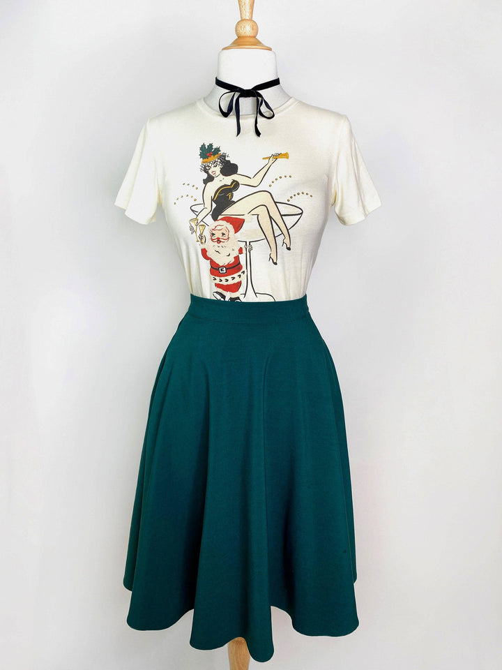 *PREORDER* Santa’s Cocktail Hour Retro Tee - Reg & Curvy