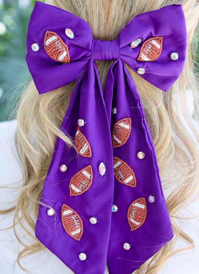 The Purple Playmaker Game Day Bow