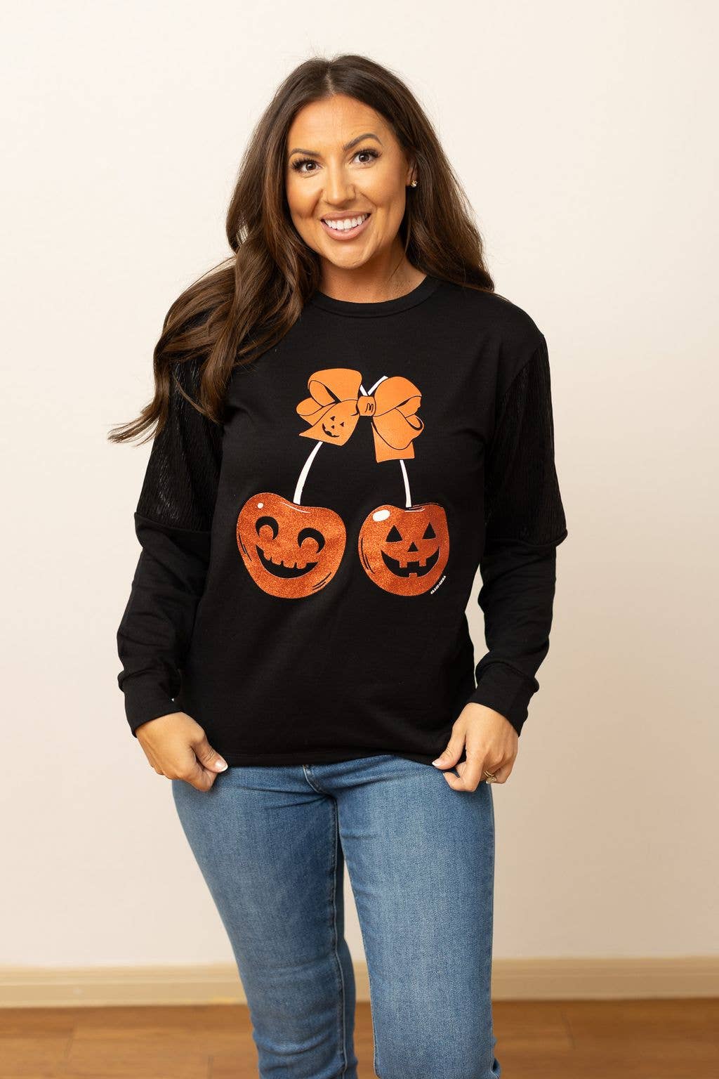 Cherry Jack-o'-Lantern Top - Reg & Curvy