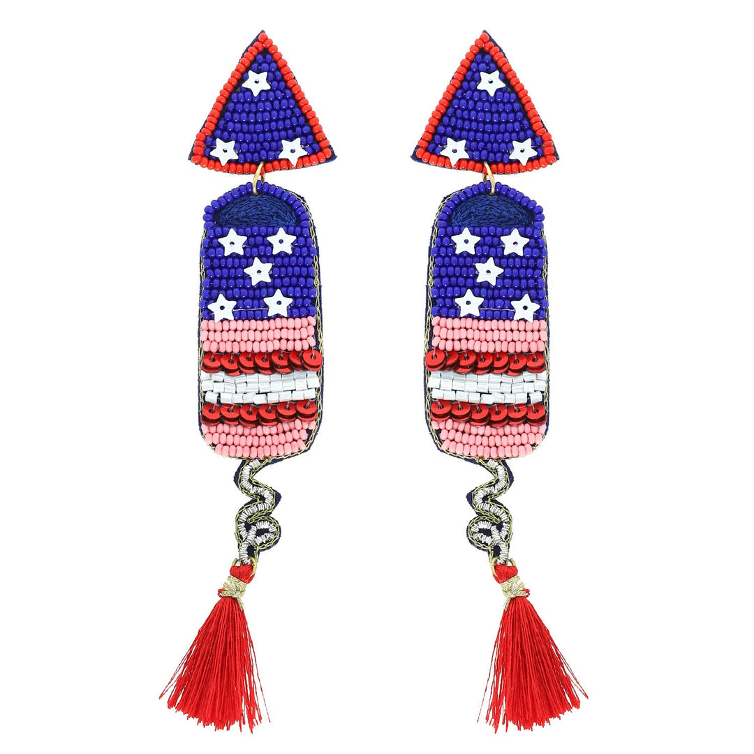 Firecracker Fringe Statement Earrings