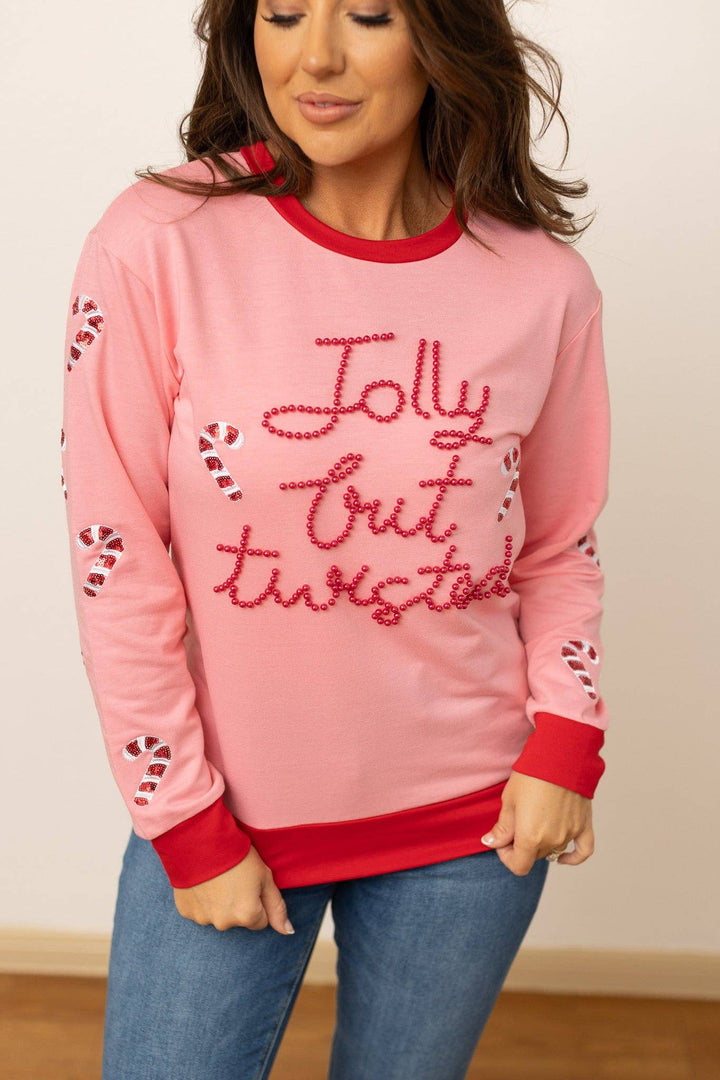 Candy Cane Chaos Sweatshirt - Reg & Curvy