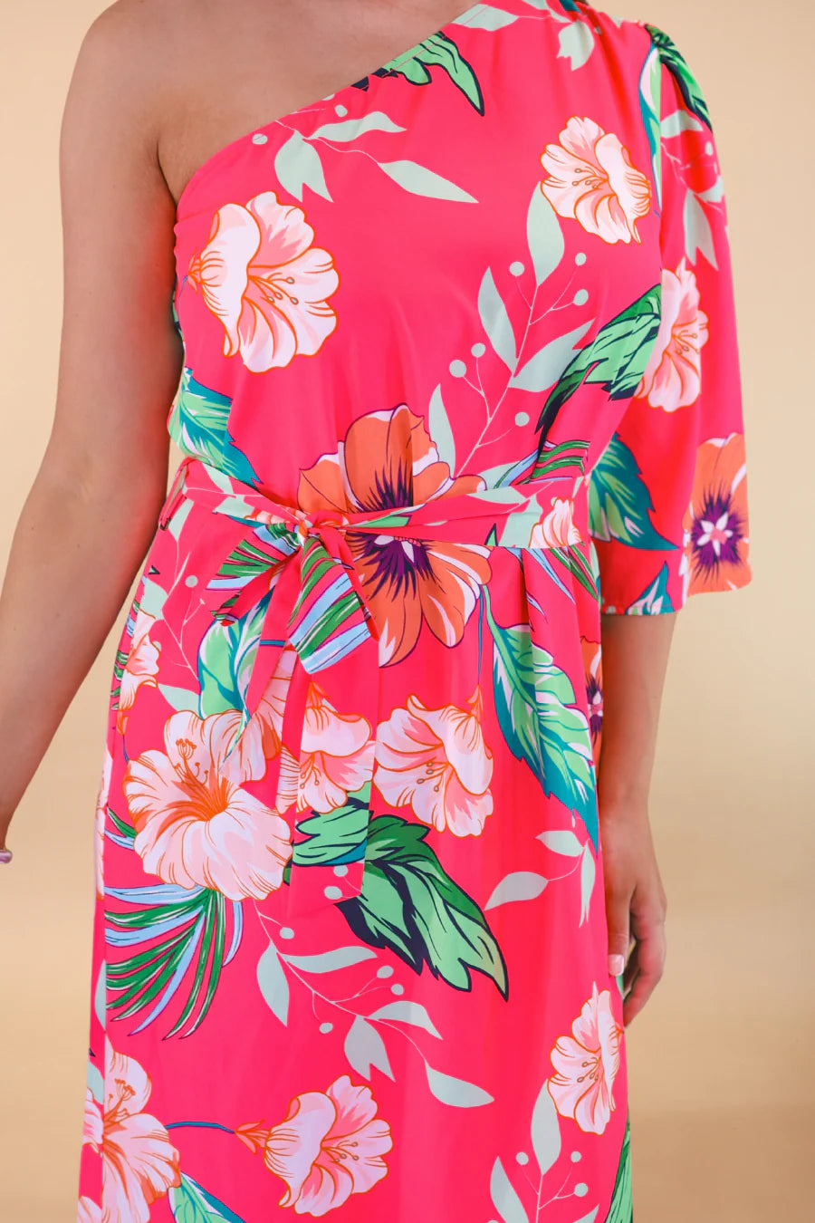 Island Sunset One-Shoulder Maxi Dress - Reg & Curvy