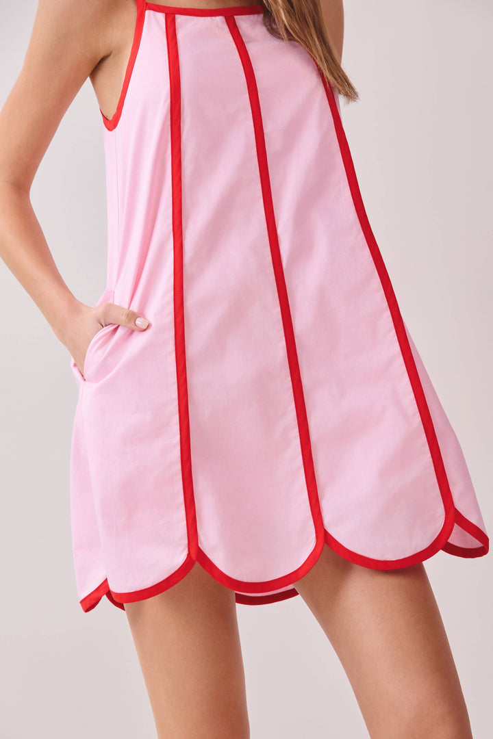 Sweetheart Stroll Scallop Dress