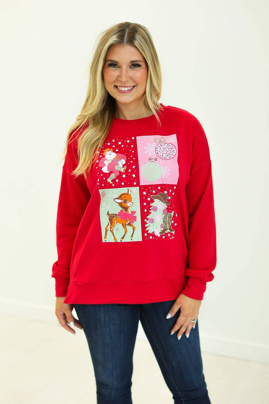 Retro Jolly Vibes Sweatshirt - Reg & Curvy