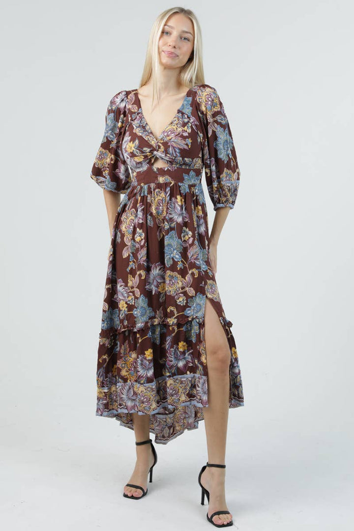 *PREORDER* Afterglow Floral Maxi Dress