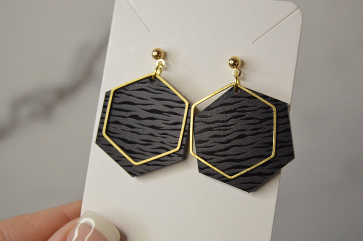 Wild Side Hex Earrings
