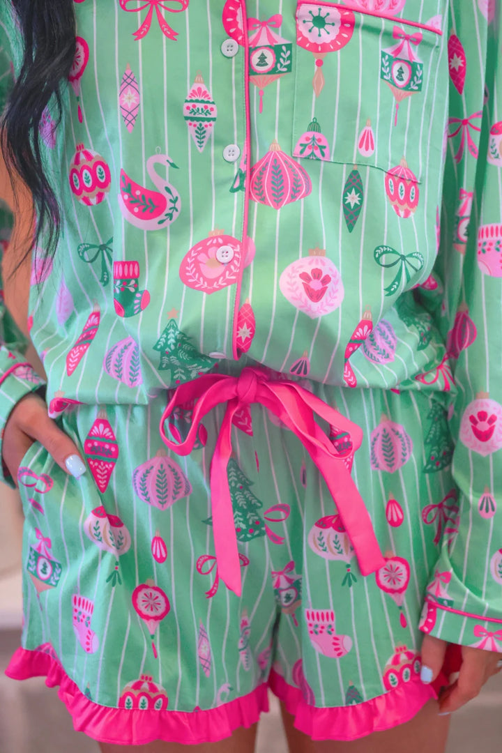 *PREORDER* Merry & Bright Ruffle Pajamas - Reg & Curvy
