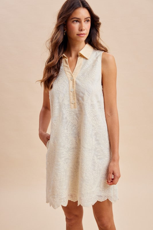 *PREORDER*  Champagne Garden Lace Dress  - Reg & Curvy